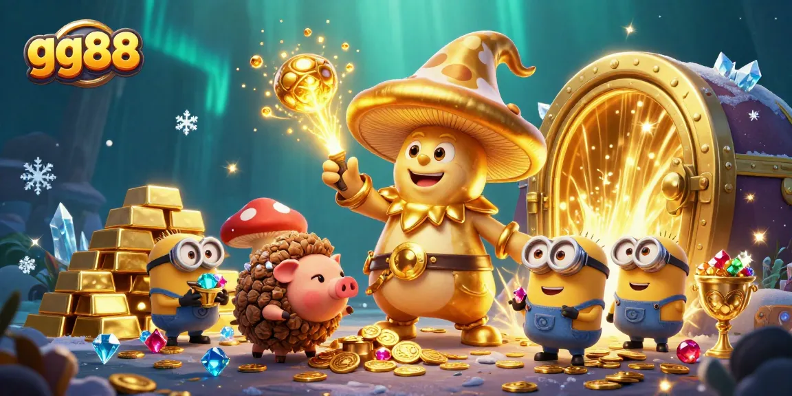 Unleash winning strategies with gg88 in a vibrant casino-themed illustration.