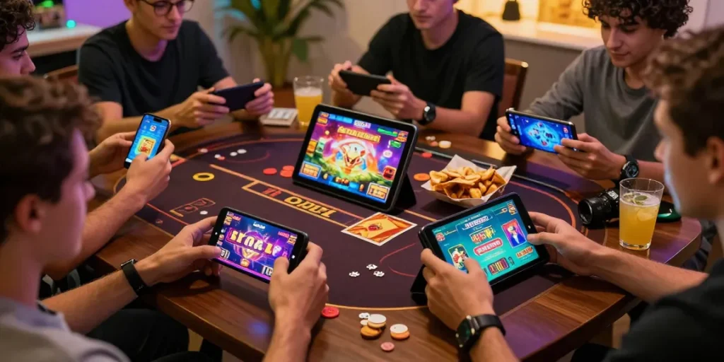 Dynamic online gaming experience with players engaging on https://b52club.radio.fm/ featuring vibrant games.